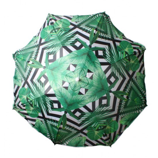Beach Umbrella 180cm Geo Palm Design Beach Umbrella 180cm Geo Palm Design
