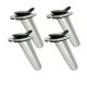 4 x 316 Marine SS Boat Angled Fishing Rod Holders 4 x 316 Marine SS Boat Angled Fishing Rod Holders