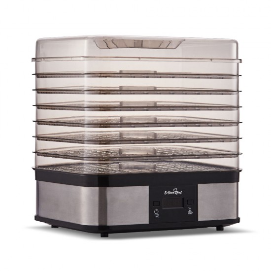 Food Dehydrator with 7 Trays - Silver Food Dehydrator with 7 Trays - Silver
