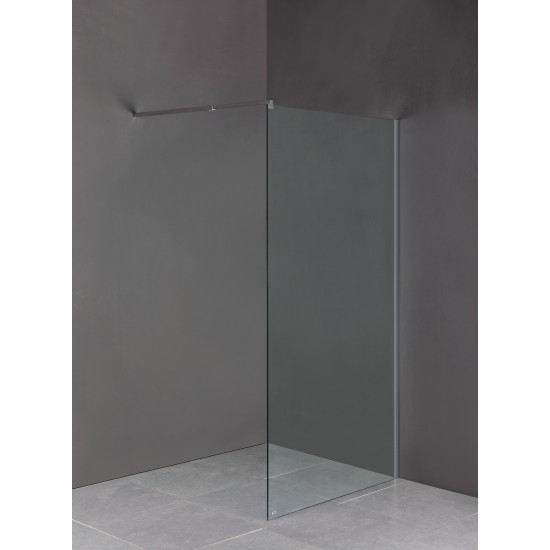 1100 x 2100mm Frameless 10mm Safety Glass Shower Screen 1100 x 2100mm Frameless 10mm Safety Glass Shower Screen