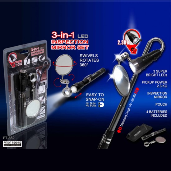 3in1 Inspection Mirror Set 3in1 Inspection Mirror Set