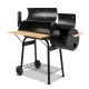 Grillz 2-in-1 Offset BBQ Smoker - Black Grillz 2-in-1 Offset BBQ Smoker - Black