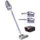 120W Handstick Bagless Cordless Vacuum Cleaner Purple Grey with Spare Battery 120W Handstick Bagless Cordless Vacuum Cleaner Purple Grey with Spare Battery
