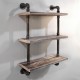 Artiss Industrial Shelves DIY Pipe Shelf Display Wall Floating Bookshelf Vintage 3 Tiers Artiss Industrial Shelves DIY Pipe Shelf Display Wall Floating Bookshelf Vintage 3 Tiers