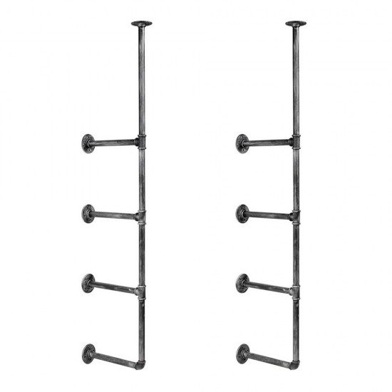 Artiss DIY Metal Ceiling Pipe Shelf Artiss DIY Metal Ceiling Pipe Shelf