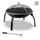 Grillz 22 Inch Portable Foldable Outdoor Fire Pit Fireplace Grillz 22 Inch Portable Foldable Outdoor Fire Pit Fireplace
