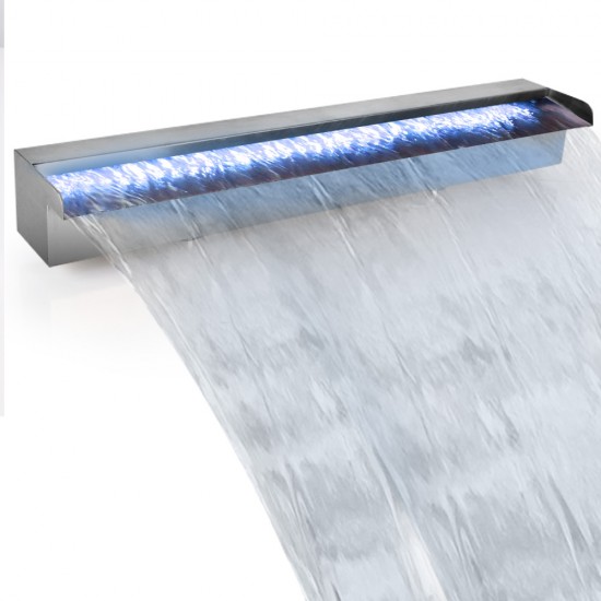 Gardeon LED Light Water Blade Feature Waterfall 60cm Gardeon LED Light Water Blade Feature Waterfall 60cm