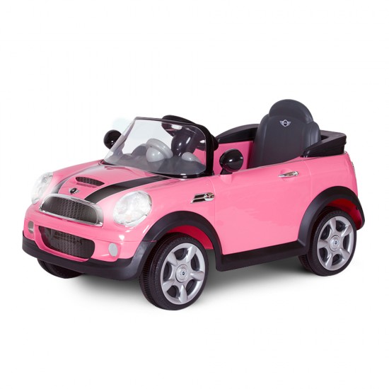 Avigo Kid's Licensed Pink Mini Cooper S Electric Ride on Car 6V battery Avigo Kid's Licensed Pink Mini Cooper S Electric Ride on Car 6V battery