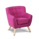 Artiss Kids Fabric Accent Armchair - Pink Artiss Kids Fabric Accent Armchair - Pink
