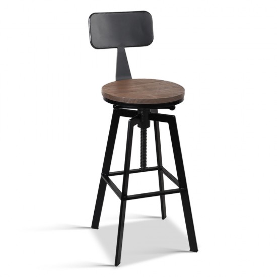 Artiss Rustic Industrial Metal Bar Stool Artiss Rustic Industrial Metal Bar Stool