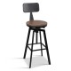 Artiss Rustic Industrial Metal Bar Stool Artiss Rustic Industrial Metal Bar Stool