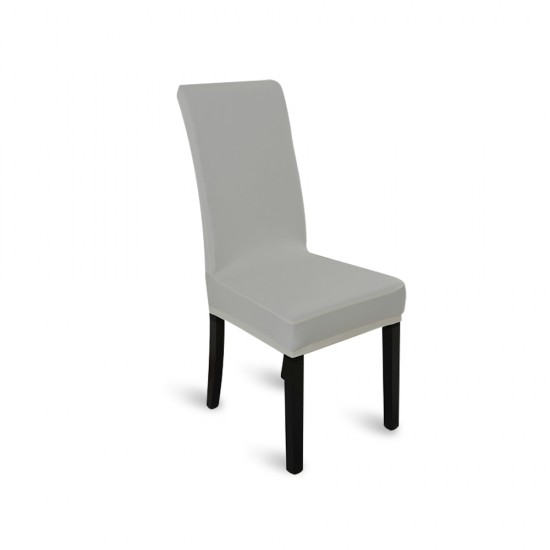 1pc Stretch Elastic Dining Room Washable Chair Cover Grey 1pc Stretch Elastic Dining Room Washable Chair Cover Grey