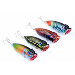 4X 6.5cm Popper Poppers Fishing Lure Lures Surface Tackle Saltwater