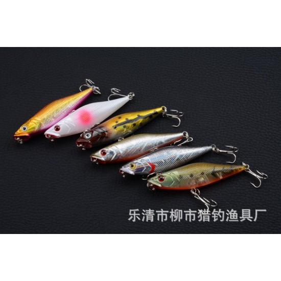 6X 7.5cm Popper Poppers Fishing Hard Lure Lures Surface Tackle Fresh Saltwater 6X 7.5cm Popper Poppers Fishing Hard Lure Lures Surface Tackle Fresh Saltwater
