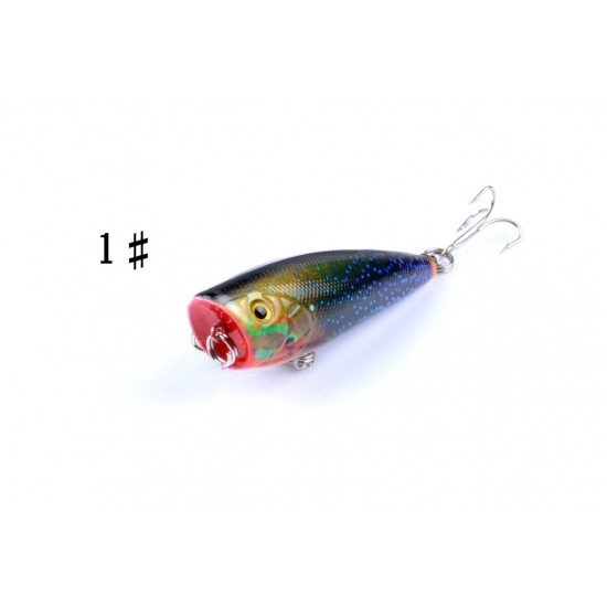 6X 6cm Popper Poppers Fishing Lure Lures Surface Tackle Fresh Saltwater