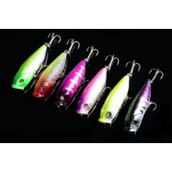 6X 6.5cm Popper Poppers Fishing Lure Lures Surface Tackle Fresh Saltwater