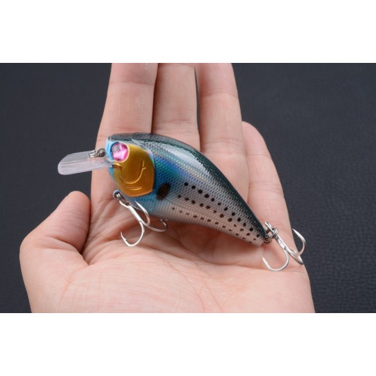 6x 8cm Popper Crank Bait Fishing Lure Lures Surface Tackle Saltwater