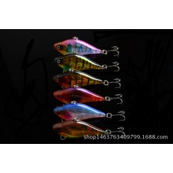 6x 6cm Vib Bait Fishing Lure Lures Hook Tackle Saltwater