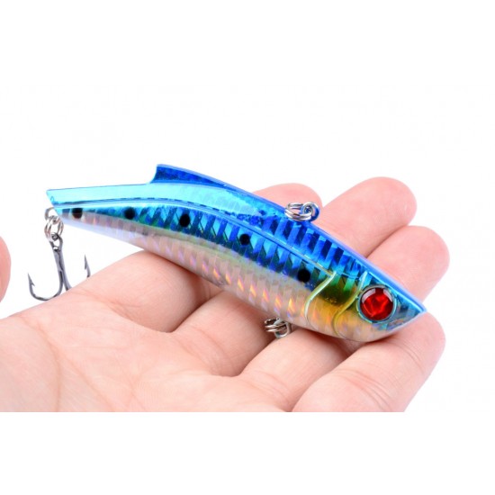 5x 9cm Vib Bait Fishing Lure Lures Hook Tackle Saltwater