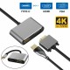 USB Type C to HDMI 4K VGA Adapter For Macbook Chromebook Pixel XPS 13 iPad Pro USB Type C to HDMI 4K VGA Adapter For Macbook Chromebook Pixel XPS 13 iPad Pro
