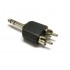 6.35mm Mono Male To 2X RCA male Audio Connector Adapter Splitter