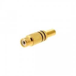 DIY RCA Male Plug Gold Plated Mono Audio Plug Adapter Connector