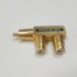 RCA AV Audio Splitter Adapter 1 Male To 2 Female Gold Plated