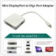 3in1 Mini Display Port Displayport To HDMI DVI Digi-Port Adapter Macbook Air Pro 3in1 Mini Display Port Displayport To HDMI DVI Digi-Port Adapter Macbook Air Pro
