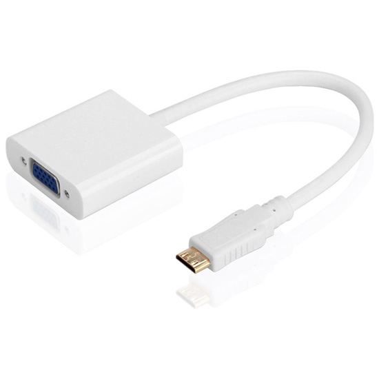 Mini HDMI Male To VGA Female M/F Video Adapter Converter Cable Built-in Chipset Mini HDMI Male To VGA Female M/F Video Adapter Converter Cable Built-in Chipset