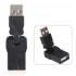 180 degree Adjustable Swivel Twist USB Male to Female Cable Convertor adapter