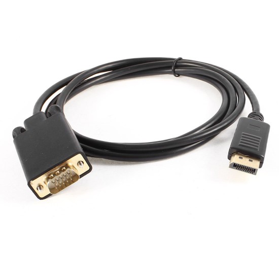 1.8M Display Port DP Male To VGA/M Cable Converter Connector Adaptor 1.8M Display Port DP Male To VGA/M Cable Converter Connector Adaptor