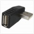 90 Degree Left Or Right Direction Angled USB 2.0 Male to Female Extension Adapter