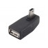 90 degree Right Angle USB 5pin Male To USB 2.O Female Adapter Connector