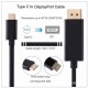 1.8M Type C USB-C Thunderbolt 3 to Display port DP Cable Male to Male Converter