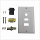 HDMI VGA 3.5mm Audio Stereo Pass Through Component Composite Wall Plate Panel