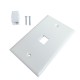 Ethernet Wall Plate 1 Port Cat6 Ethernet Cable Wall Plate Adapter