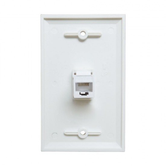 Ethernet Wall Plate 1 Port Cat6 Ethernet Cable Wall Plate Adapter Ethernet Wall Plate 1 Port Cat6 Ethernet Cable Wall Plate Adapter