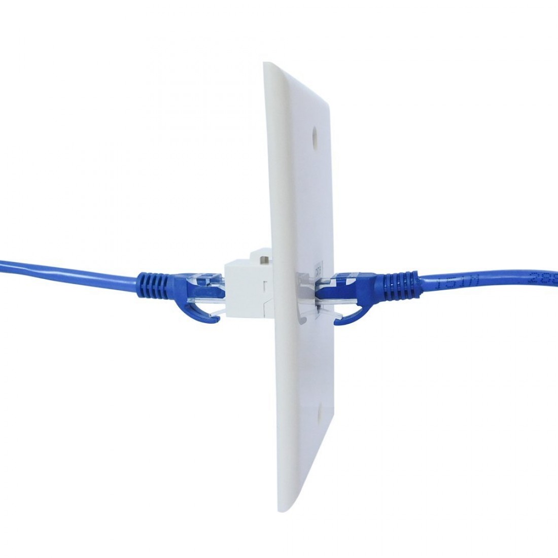 Wall Plate 1 Port Cat6 Cable Wall Plate Adapter