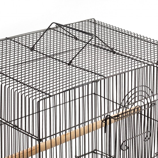 i.Pet Medium Bird Cage with Perch - Black i.Pet Medium Bird Cage with Perch - Black