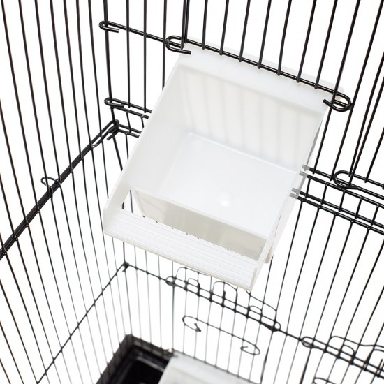 i.Pet Medium Bird Cage with Perch - Black i.Pet Medium Bird Cage with Perch - Black