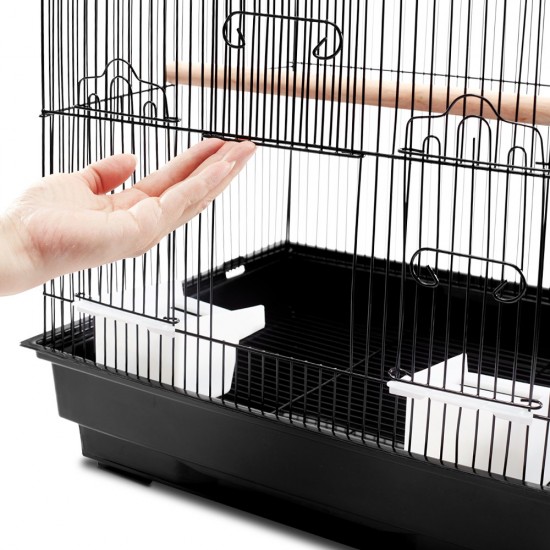 i.Pet Medium Bird Cage with Perch - Black i.Pet Medium Bird Cage with Perch - Black