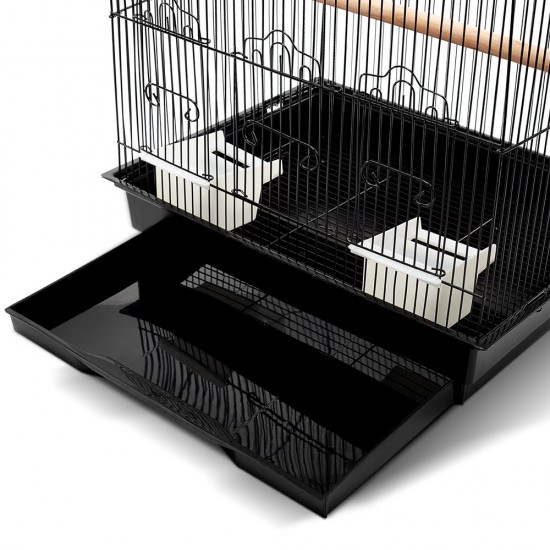 i.Pet Medium Bird Cage with Perch - Black i.Pet Medium Bird Cage with Perch - Black