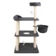 i.Pet 132cm Multi Level Cat Scratching Tree Post - Grey i.Pet 132cm Multi Level Cat Scratching Tree Post - Grey