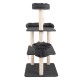 i.Pet 132cm Multi Level Cat Scratching Tree Post - Grey i.Pet 132cm Multi Level Cat Scratching Tree Post - Grey
