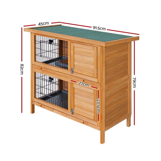 i.Pet 2 Storey Wooden Rabbit Hutch i.Pet 2 Storey Wooden Rabbit Hutch