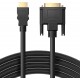 6FT 1.8M HDMI to DVI DVI-D 24+1 Pin Cable Cord 1080P for HDTV HD PC PS3 XBOX DVD