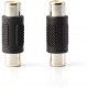 2x RCA Adapter Female to Female Coupler Extender Audio Video RCA Connectors