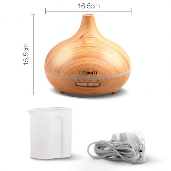 300ml 4 in 1 Aroma Diffuser - Light Wood 300ml 4 in 1 Aroma Diffuser - Light Wood