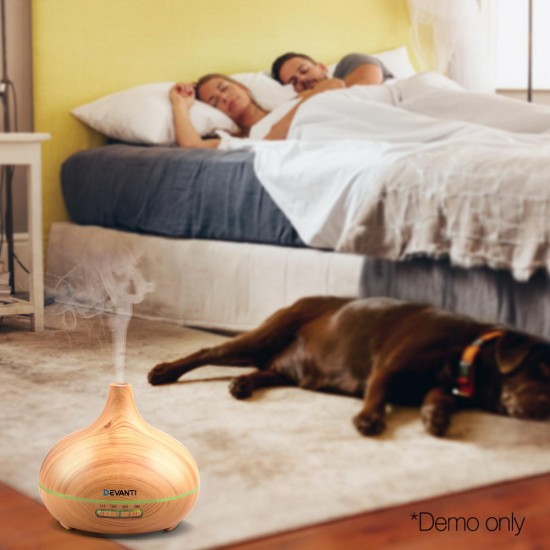 300ml 4 in 1 Aroma Diffuser - Light Wood 300ml 4 in 1 Aroma Diffuser - Light Wood
