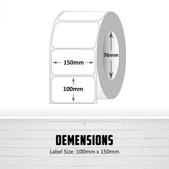 100x150mm Direct Thermal Shipping Label for Fastway Startrack eParcel Etc